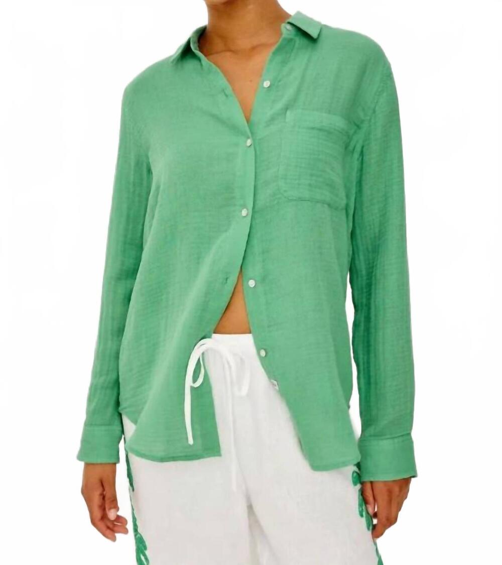NEW RAILS ellis long sleeve shirt in clover